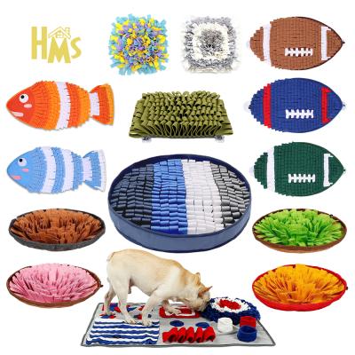 China 2021 Version Breathable Small Dog Stress Sniffing French Bulldog Pet HMS Training Sniffle Feeding Mat To Relieve Stress For Dogs Touchdown for sale