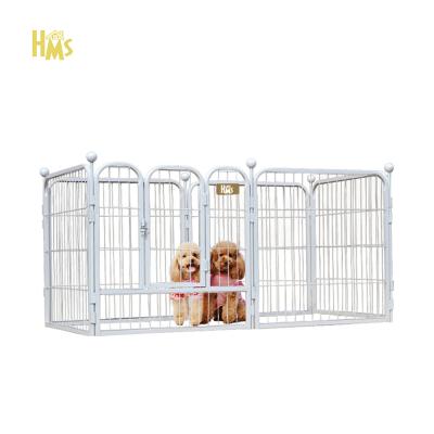 China Wholesale High Quality Breathable Custom Cheap Tube HMS Dog Barrier Iron Dog Fence for sale