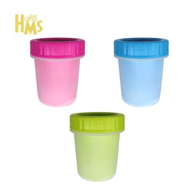 China HMS Paw Washer Wholesale Retail Dog Paw Brush Dog Paw Grooming Remover Viable High Quality Silicone Washable Cup for sale