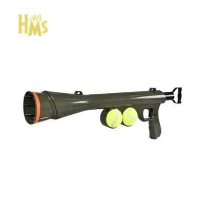 China Viable Other HMS Pet Products Pet Training Products Wholesale Tennis Ball Launcher For Dogs Gun Dog Ball Launcher for sale