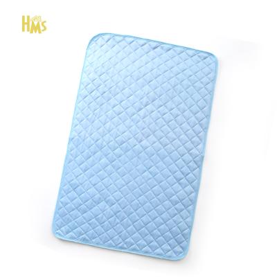 China HMS Pup Puppy Dog Pad Pee Mat Premium Waterproof Washable Viable Pet Training Reusable Dog Pee Mat Non Slip With Great Urine Absorption for sale