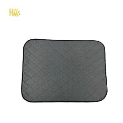 China HMS Sustainable Water Absorbing Machine Puppy 4-Layer Washable Reusable Training Pads Dog Mat for sale