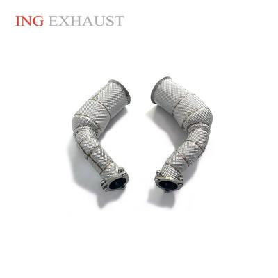 China ING Exhaust System Factory Direct Sales Automotive Stainless Steel With High-pitched Catalytic Downpipe For Audi RSQ8 for sale