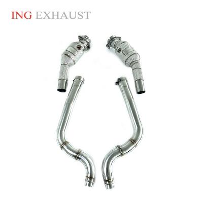 China ING Device Automotive Factory Direct Sales For Jaguar XF 2015+ XE XF XJ 2.0T Stainless Steel Exhaust Downpipe With Catalytic Downpipe for sale