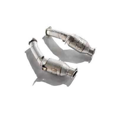 China ING Exhaust System Exhaust Automotive Downpipe For Nissan 350Z 370Z 2003-2006 Stainless Steel 3.5 Manifold Catless Catalytic Downpipe for sale