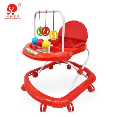 China Cheap Price 8 Plastic Single Wheels Music Adjustable Seat Height Baby Walker Sale for sale