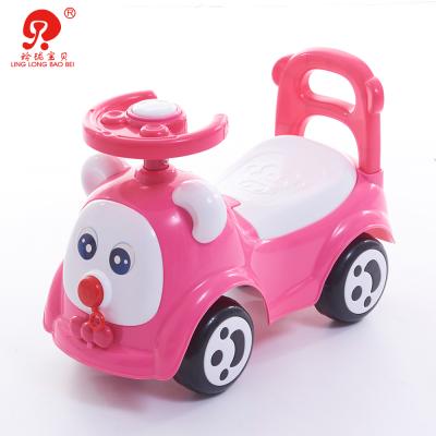 China With BB Horn Steering Wheel Car Shaped Baby Walker No Four Wheels Baby Car Battery Operated Ride On Car For Kids for sale