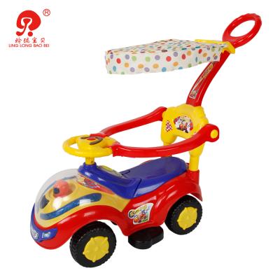 China With Music And Light Luxury Licensed Car Shaped Baby Walker Stroller Kids Ride On Car For Kids for sale