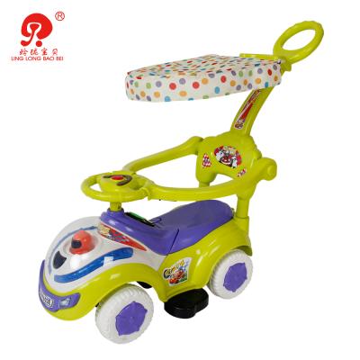 China With Music and Light 1 Piece Plastic Baby Ride On Stroller Kids Slide Toy Car Without Battery for sale