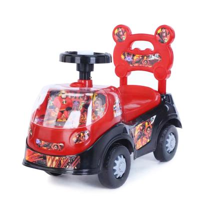 China With BB Horn Steering Wheel Stroller Walkers Plastic Slide Toy Cars For Kids To Drive for sale