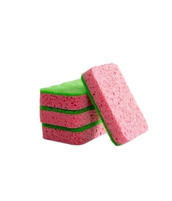 China SCRUBBER Eco Cleaning Products Dish Kitchen Cellulose Sponges Scouring Pad Household Biodegradable Scrubber for sale