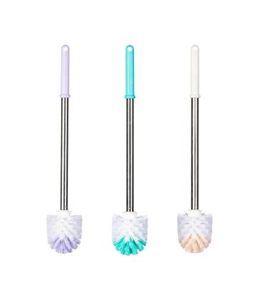 China Durable Long Handle Toilet Brush Holder Set Clean Home Household Cleaning Products Tools for sale