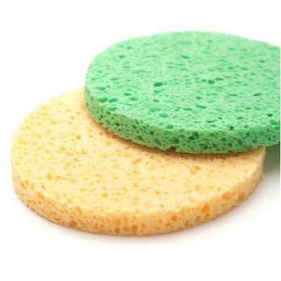 China Sustainable Facial Sponges 100% Natural Compressed Cellulose For Daily Cleaning And Removing Dead Skin, Dirt And Makeup for sale