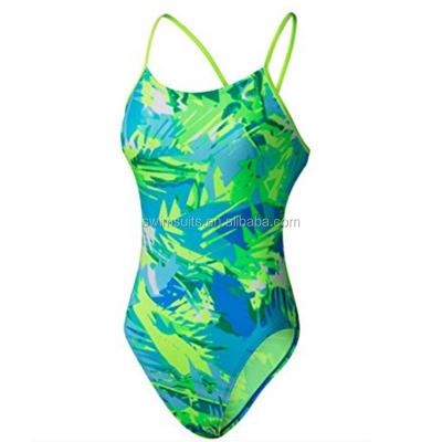 China Professional Anti-UV Girl Swimwear Brand Performance One-piece Training Non-formal Design Aquatic Swimwear 1 Piece Customized for sale