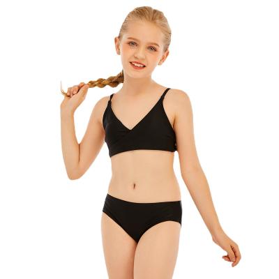 China OEM 12 Years Teen Kids Bra Swimwear Bikini Beach Swimwear Baby Girl Custom Breathable Kids Breathable Swimwear for sale