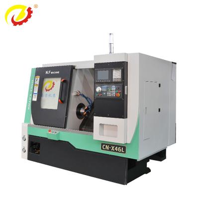 China Building Material Shops High Precision CN-X46L Inclined Lathe Bed 45 Degree CNC Lathe Machine for sale