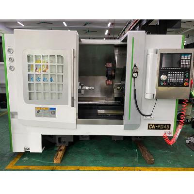 China Building Material Shops Heavy Duty CNC Milling Machine Machining Parts Tilt Bed Lathe for sale