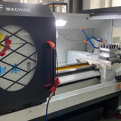 China Building Material Stores Precision Cut Automatic Metal Lathe Machine Parts China Lathe Desktop CNC Lathe for sale