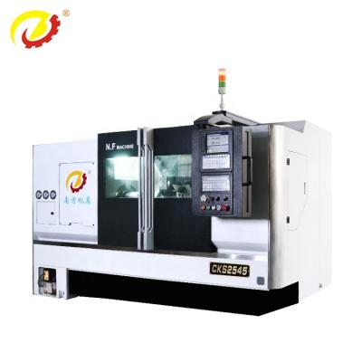 China Building Material Shops Large Diameter Bed CNC Lathe Machine CKS2545 500mm Inclined Swing Over Bed Diameter With 450mm Machining Length for sale