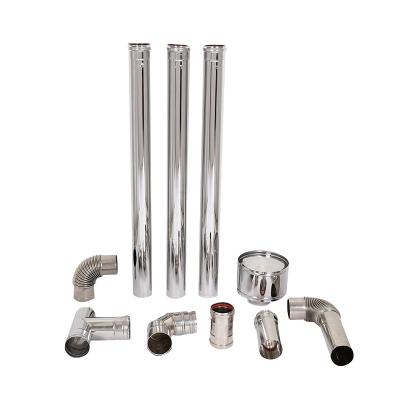 China Common styles stainless steel and carbon steel flue pipes for pellet stoves for sale