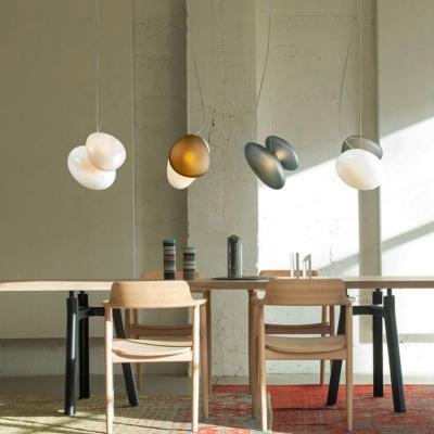 China Japan Style Nordic White Glass Pendant Light Round Oval Cylinder Lamp Dining Room Hotel Restaurant Living Room Study Office Bedroom Hanging for sale