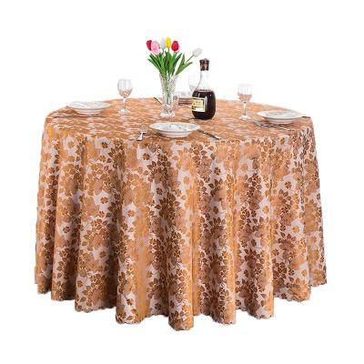 China Cheap round elasticity party tablecloth polyester tablecloth for sale