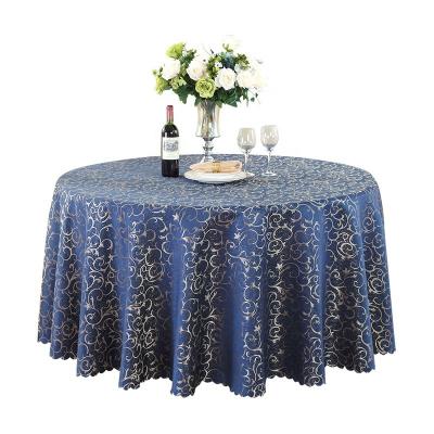 China Waterproof Round Christmas OEM Round Promotional Tablecloth for sale