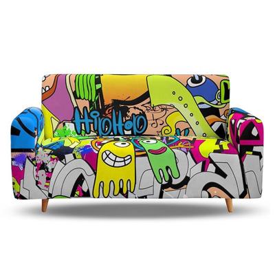 China 1-4 Copy Setaer Colorful Cartoon Anime Universal Stretch Sofa Cover Elastic Sofa Cover for sale