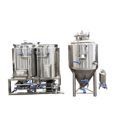 China Beer Fermentation 100L Microbrewery Fermenter With Cooling Jacket for sale