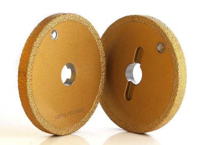 China 1A1 Flat Shape Brazed Bond Grinding Wheels  Granite / Marble / Tile Usage for sale