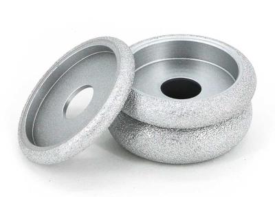 China Quartz Stone / Marble Brazed Bond Grinding Wheels , Diamond Semicircular Convex Edging Disc for sale