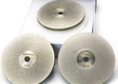 China 1A1 Wide Edge Electroplated Grinding Wheels , Gemstone Grinding Diamond Abrasive Wheels for sale