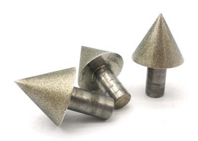 China 60 Degree Arrow Head Abrasive Mounted Points Electroplated Type For Hole Shamfering for sale