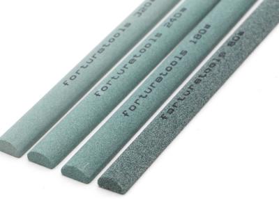 China Half Round Green Silicon Carbide Sharpening Stone Abrasive Sticks for sale