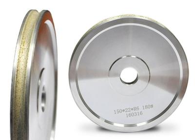 China Round Edge Radius Metal Bond Diamond Grinding Wheel For Furniture Glass for sale