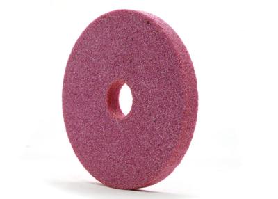 China Flat Shape Vitrified Bonded Abrasives , Pink Aluminum Oxide Grinding Wheel for sale