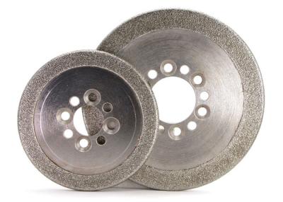 China Round Edge Electroplated Diamond CBN Grinding Wheels ISO9001 Certification for sale