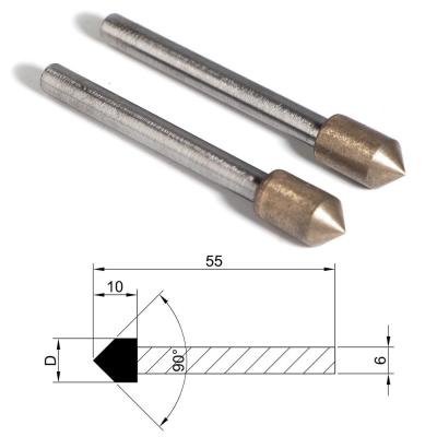 China Metal Bond Diamond Grinding Points Bullets Shape Head For Glass Ceramic Agate for sale