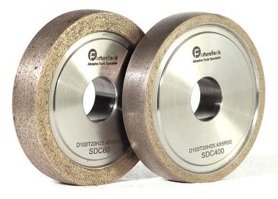 China Refractory Diamond Metal Bond Grinding Wheels With Round Edge For Glass for sale