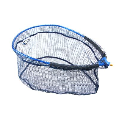 China New Arrival Blue Rubber Coatting Landing Net Head Rubber Fishing Tools China Small Carp Fish Landing Net Manufacturer for sale