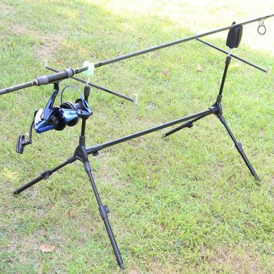 China Selco Fishing In 3 Running Adjustable Rod Pod Aluminum Carp Fishing Rod Pod 12Ft for sale