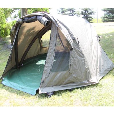 China Outddoor Fishing New Selco Promotion Waterproof Overwrap Inflatable 210 PU 4 Season 2 Person Carp Fishing Bivvy Tent for sale