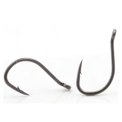 China High Carbon Steel With Coating 4# 6# 10 PCS/bag Fishing Barbed Hook Curve Carp Hook for sale