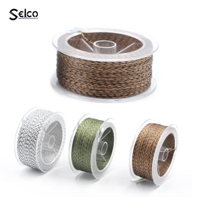 China Leadcore Float Cue Braided Fishing Line 4 Strands PE Lines Camouflage Carp Fishing Line for sale