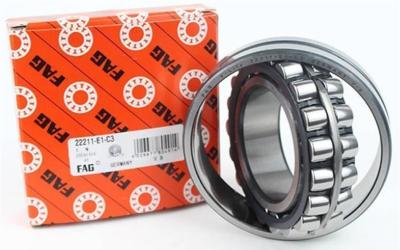 China FAG 22211 Double Row Self Aligning Roller Bearing Clearance C4、C3、C0 73.2kN Static Load 50mm ID for sale