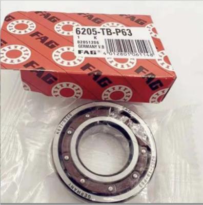 China FAG 6205-TB Deep Groove Ball Bearing With Dust Cover And Brass Cage Type for sale