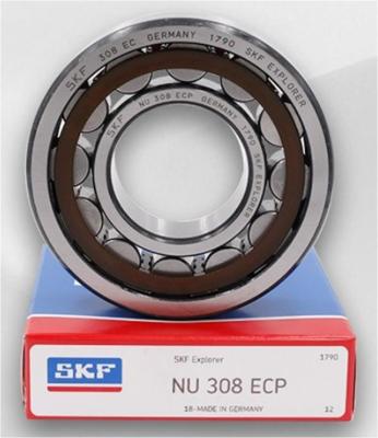 China SKF NU308ECP Cylindrical Roller Bearing P4 Precision  Chrome Steel Gcr15 For Heavy Machinery for sale