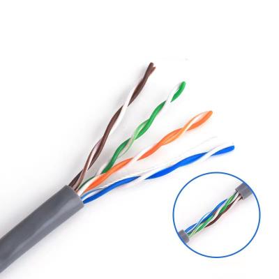 China High Quality Copper Orange 24AWG Integrated Wiring For Internet Cafe Network Lan Cable Cat 5e UTP Test Cat5e U/UTP 0.5mm 305M Box Pass Fluke for sale