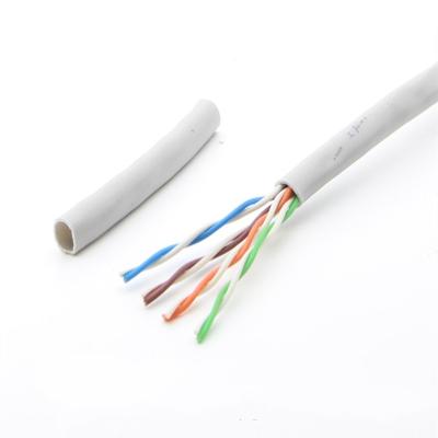 China Cat5e U/UTP Network Cable 305M 24AWG 0.5mm Since Passed Fluke Copper Test Channel 100M Perm. Link IP Camera POE Cable Cat5e UTP 24AWG 050Because GY for sale