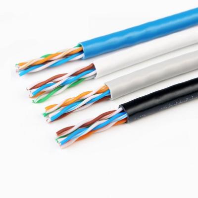 China High Quality Indoor Network Cable Cat5e Utp 24awg 0.50mm Since Conductor Internet Lan Cable 305M 100Mbps 100Mhz POE Camera Cable Cat5e U/UTP for sale